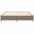 Cadru de pat, gri taupe, 160 x 200 cm, material textil GartenMobel Dekor
