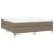 Pat box spring cu saltea, gri taupe, 160x200 cm material textil GartenMobel Dekor