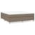 Pat box spring cu saltea, gri taupe, 160x200 cm material textil GartenMobel Dekor