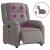 Fotoliu electric de masaj rabatabil, gri taupe, textil GartenMobel Dekor