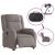 Fotoliu electric de masaj rabatabil, gri taupe, textil GartenMobel Dekor