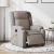 Fotoliu electric de masaj rabatabil, gri taupe, textil GartenMobel Dekor