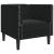 Set canapele Chesterfield cu perne rulou 3 piese negru catifea GartenMobel Dekor