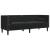 Set canapele Chesterfield cu perne rulou 3 piese negru catifea GartenMobel Dekor