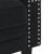 Set canapele Chesterfield cu perne rulou 3 piese negru catifea GartenMobel Dekor