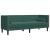 Set canapele Chesterfield cu perne rulou 2 piese verde catifea GartenMobel Dekor