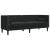 Set canapele Chesterfield cu perne rulou 2 piese negru catifea GartenMobel Dekor