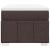 Pat box spring cu saltea, maro închis, 80x200 cm, textil GartenMobel Dekor