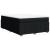 Pat box spring cu saltea, negru, 160x200 cm, textil GartenMobel Dekor