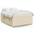 Pat box spring cu saltea, crem, 160x200 cm, material textil GartenMobel Dekor