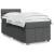 Pat box spring cu saltea, gri închis, 80x200 cm, textil GartenMobel Dekor