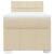 Pat box spring cu saltea, crem, 90x200 cm, textil GartenMobel Dekor