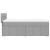 Pat box spring cu saltea, gri deschis, 90x200 cm, textil GartenMobel Dekor
