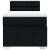 Pat box spring cu saltea, negru, 90x200 cm, textil GartenMobel Dekor