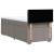 Pat box spring cu saltea, gri taupe, 90x200 cm, textil GartenMobel Dekor