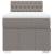 Pat box spring cu saltea, gri taupe, 90x200 cm, textil GartenMobel Dekor