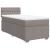Pat box spring cu saltea, gri taupe, 90x200 cm, textil GartenMobel Dekor