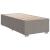 Pat box spring cu saltea, gri taupe, 90x200 cm, textil GartenMobel Dekor