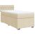 Pat box spring cu saltea, crem, 90x200 cm, textil GartenMobel Dekor