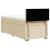 Pat box spring cu saltea, crem, 90x200 cm, textil GartenMobel Dekor