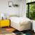 Pat box spring cu saltea, crem, 90x200 cm, textil GartenMobel Dekor