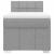 Pat box spring cu saltea, gri deschis, 100x200 cm, textil GartenMobel Dekor