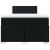 Pat box spring cu saltea, negru, 120x190 cm, catifea GartenMobel Dekor