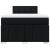 Pat box spring cu saltea, negru, 120x190 cm, catifea GartenMobel Dekor