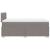 Pat box spring cu saltea, taupe, 120x190 cm material textil GartenMobel Dekor