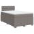 Pat box spring cu saltea, taupe, 120x190 cm material textil GartenMobel Dekor