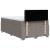 Pat box spring cu saltea, taupe, 120x190 cm material textil GartenMobel Dekor