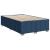 Pat box spring cu saltea, albastru, 120x190 cm, material textil GartenMobel Dekor