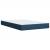 Pat box spring cu saltea, albastru, 120x190 cm, material textil GartenMobel Dekor