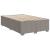 Pat box spring cu saltea, taupe, 120x190 cm material textil GartenMobel Dekor