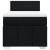 Pat box spring cu saltea, negru, 80x200 cm, textil GartenMobel Dekor