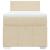 Pat box spring cu saltea, crem, 80x200 cm, textil GartenMobel Dekor
