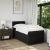 Pat box spring cu saltea, negru, 90x190 cm, textil GartenMobel Dekor