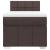 Pat box spring cu saltea, maro închis, 90x190 cm, textil GartenMobel Dekor