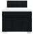 Pat box spring cu saltea, negru, 90x200 cm, textil GartenMobel Dekor