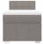 Pat box spring cu saltea, gri taupe, 90x200 cm, textil GartenMobel Dekor