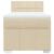 Pat box spring cu saltea, crem, 90x200 cm, textil GartenMobel Dekor