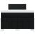 Pat box spring cu saltea, negru, 120x190 cm, catifea GartenMobel Dekor