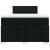 Pat box spring cu saltea, negru, 120x190 cm, catifea GartenMobel Dekor