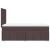 Pat box spring cu saltea, maro închis, 80x200 cm, textil GartenMobel Dekor