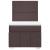 Pat box spring cu saltea, maro închis, 80x200 cm, textil GartenMobel Dekor