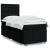 Pat box spring cu saltea, negru, 80x200 cm, textil GartenMobel Dekor