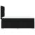 Pat box spring cu saltea, negru, 80x200 cm, textil GartenMobel Dekor