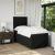 Pat box spring cu saltea, negru, 80x200 cm, textil GartenMobel Dekor