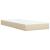 Pat box spring cu saltea, crem, 80x200 cm, textil GartenMobel Dekor