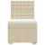 Pat box spring cu saltea, crem, 80x200 cm, textil GartenMobel Dekor
